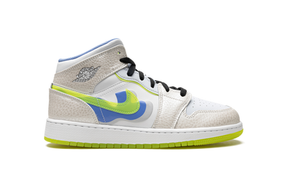 Air Jordan 1 Mid SE GS "Warped Swoosh'" DV1314 017