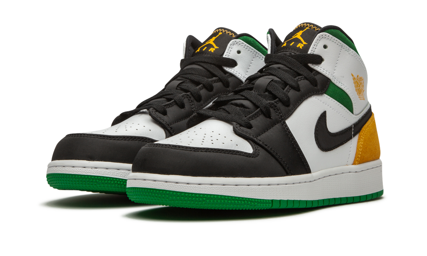 Air Jordan 1 Mid SE GS "Laser Orange / Lucky Green" BQ6931 101
