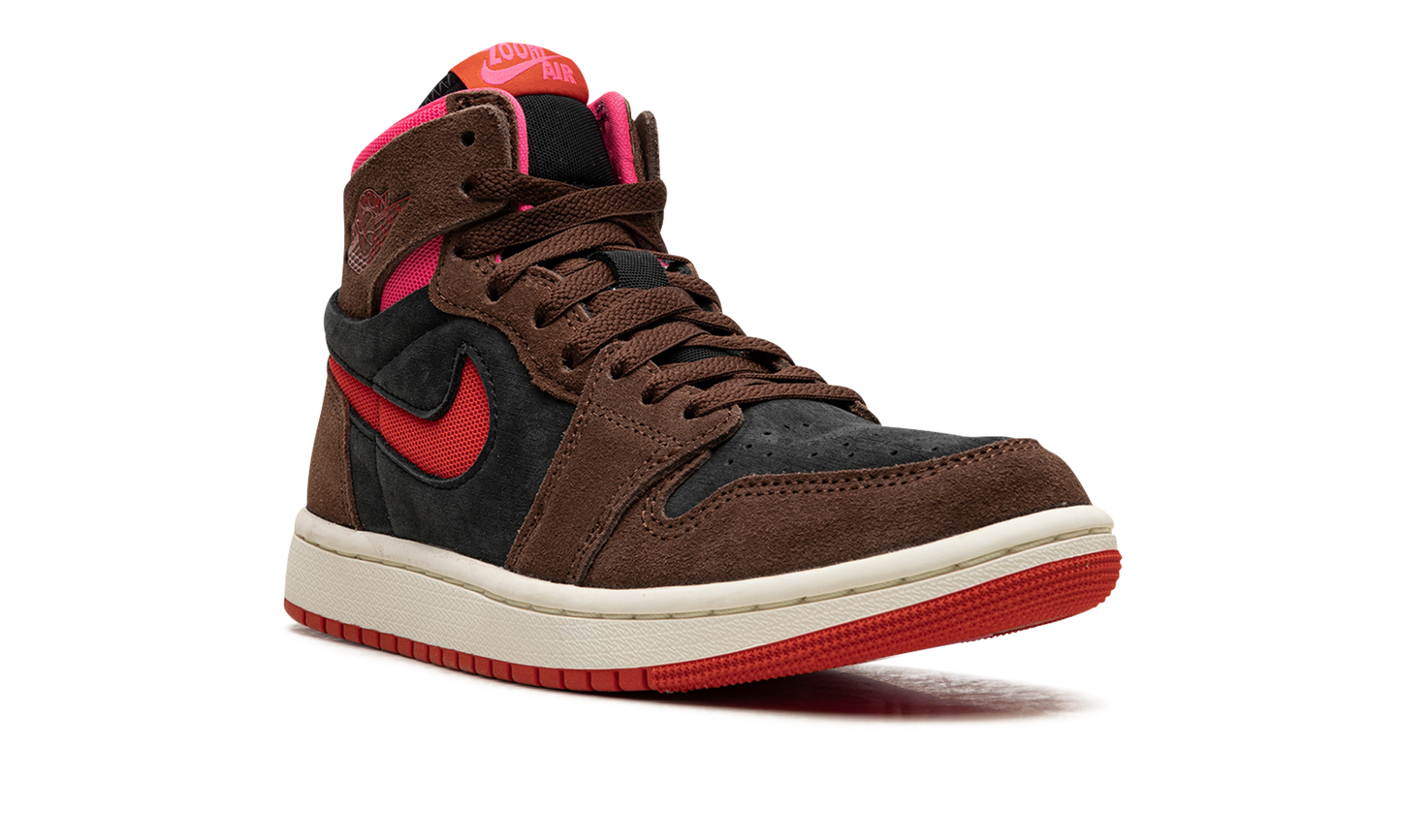 AIR JORDAN 1 ZOOM AIR CMFT WMNS "Cacao Wow/Picante Red/Black/Hyper Pink" DV1305 206